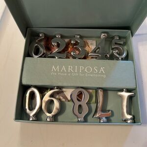 Mariposa cake numerals - new in box